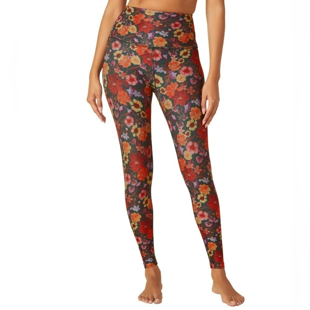 Beyond Yoga Pressed Flowers SoftMark High Waisted Midi Legging Size Small